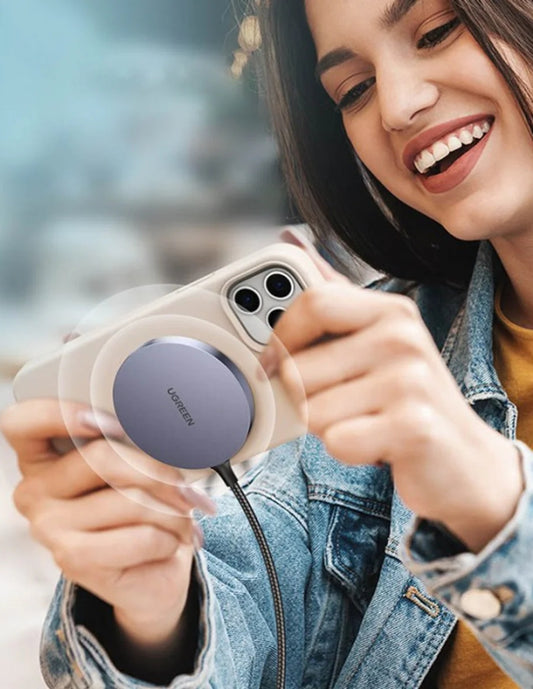 Cargador Inalambrico Ugreen 30233 Magnetico Magsafe 15w Gris