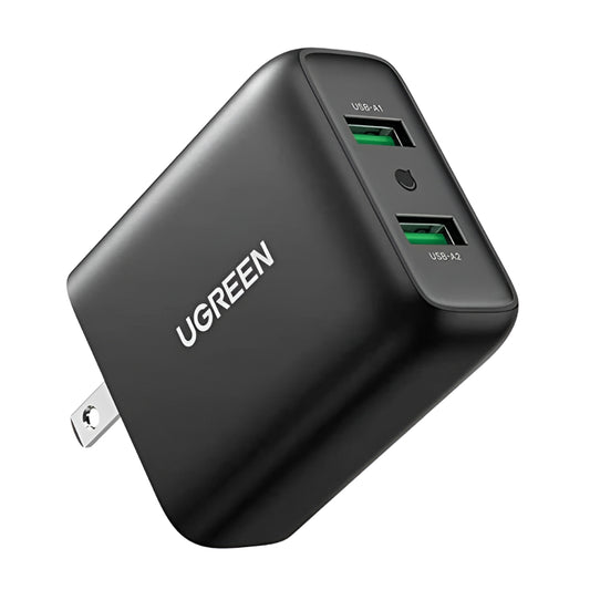 UGREEN Cargador 2 en 1 Carga Rápida 18W Negro