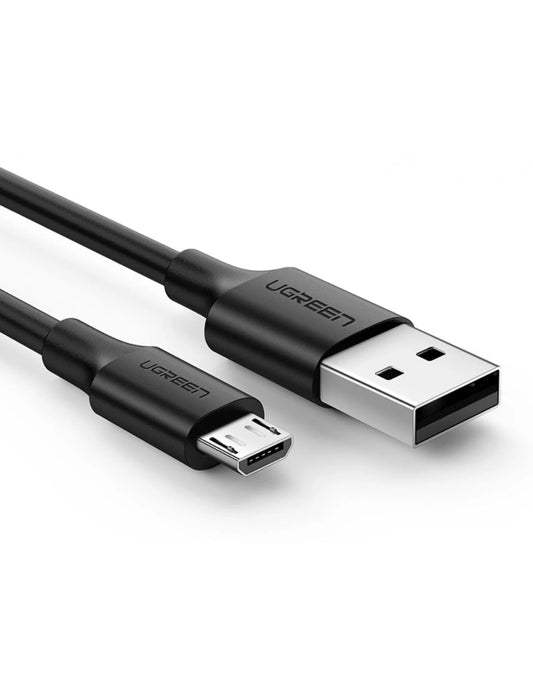 Cable USB A a Micro USB Ugreen 480 Mbps de 1 m color negro