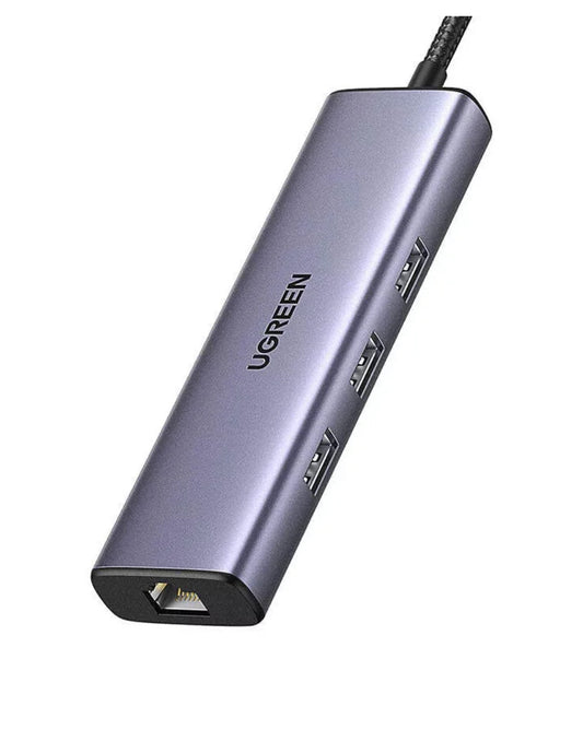 HUB USB-C 6 en 1 UGREEN 3 USB-A, 1 USB-C, HDMI 4K/30hz y Ethernet