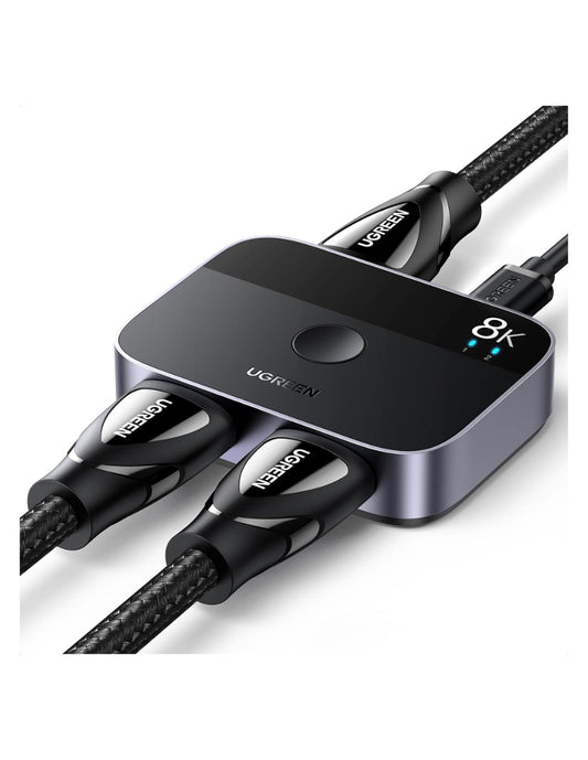 Conmutador Switch HDMI 2.1 Ugreen 90385 8K@60Hz 4K@120Hz p/ PS5 Xbox