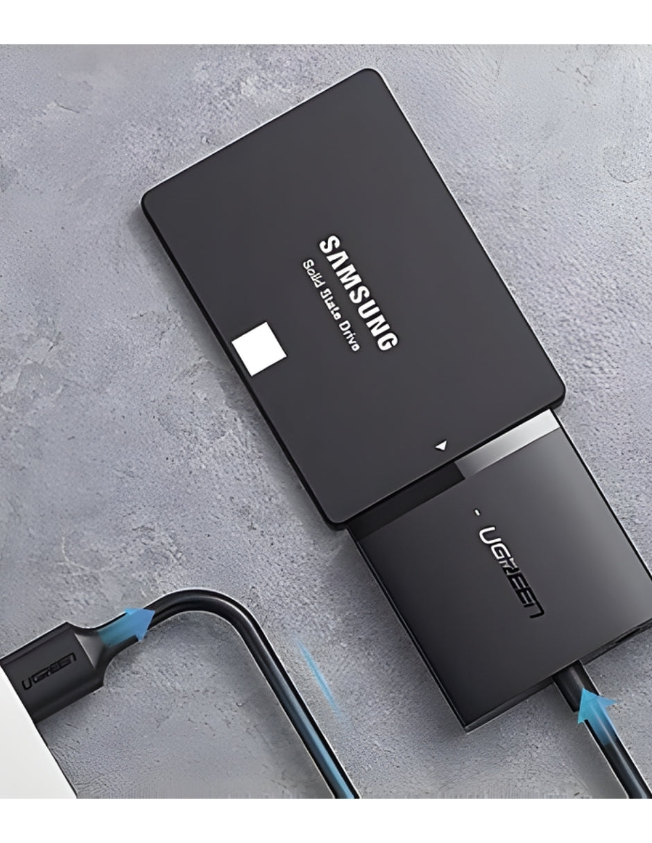 Adaptador UGREEN USB 3.0 a SATA III para Discos Duros 2.5" y 3.5" SSD/HDD