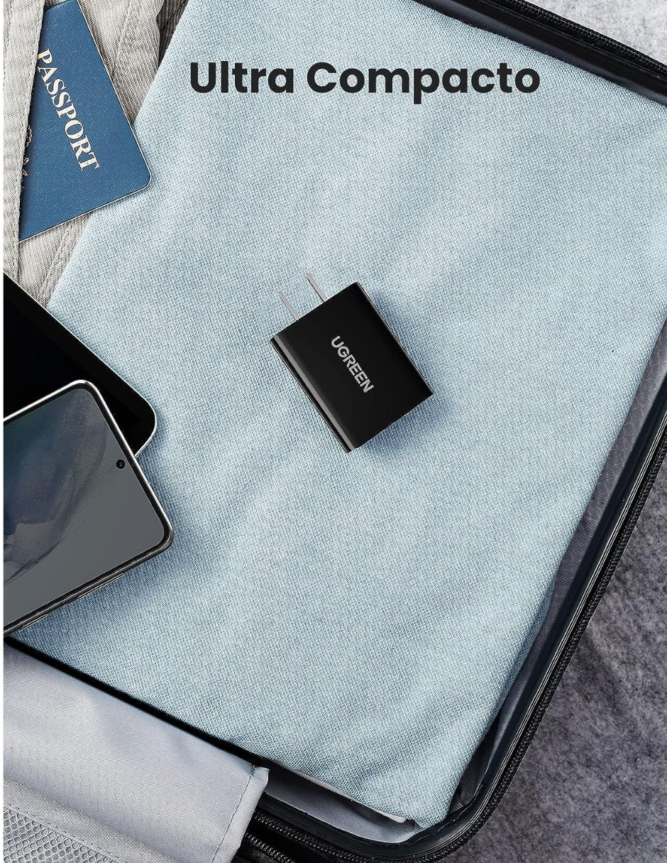 Cargador Ugreen de Carga Rápida 3.0 18W Negro