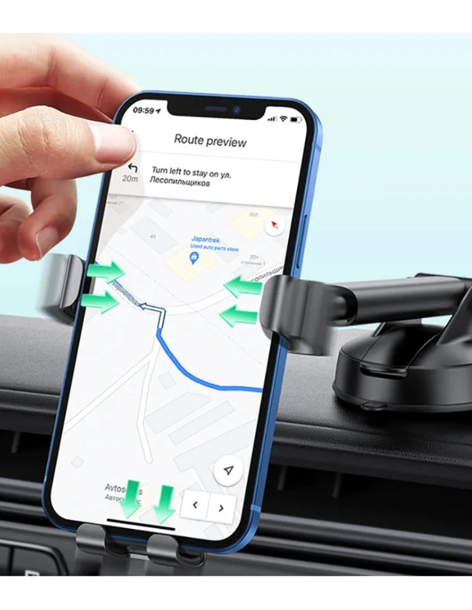 Soporte de Celular para Tablero de Auto Ugreen Ajustable Negro