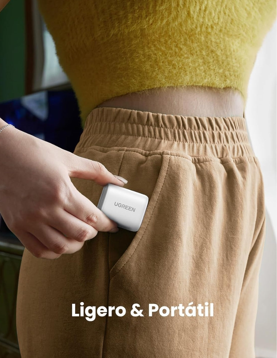 Cargador UGREEN 30W USB C Nexode plegable GaN