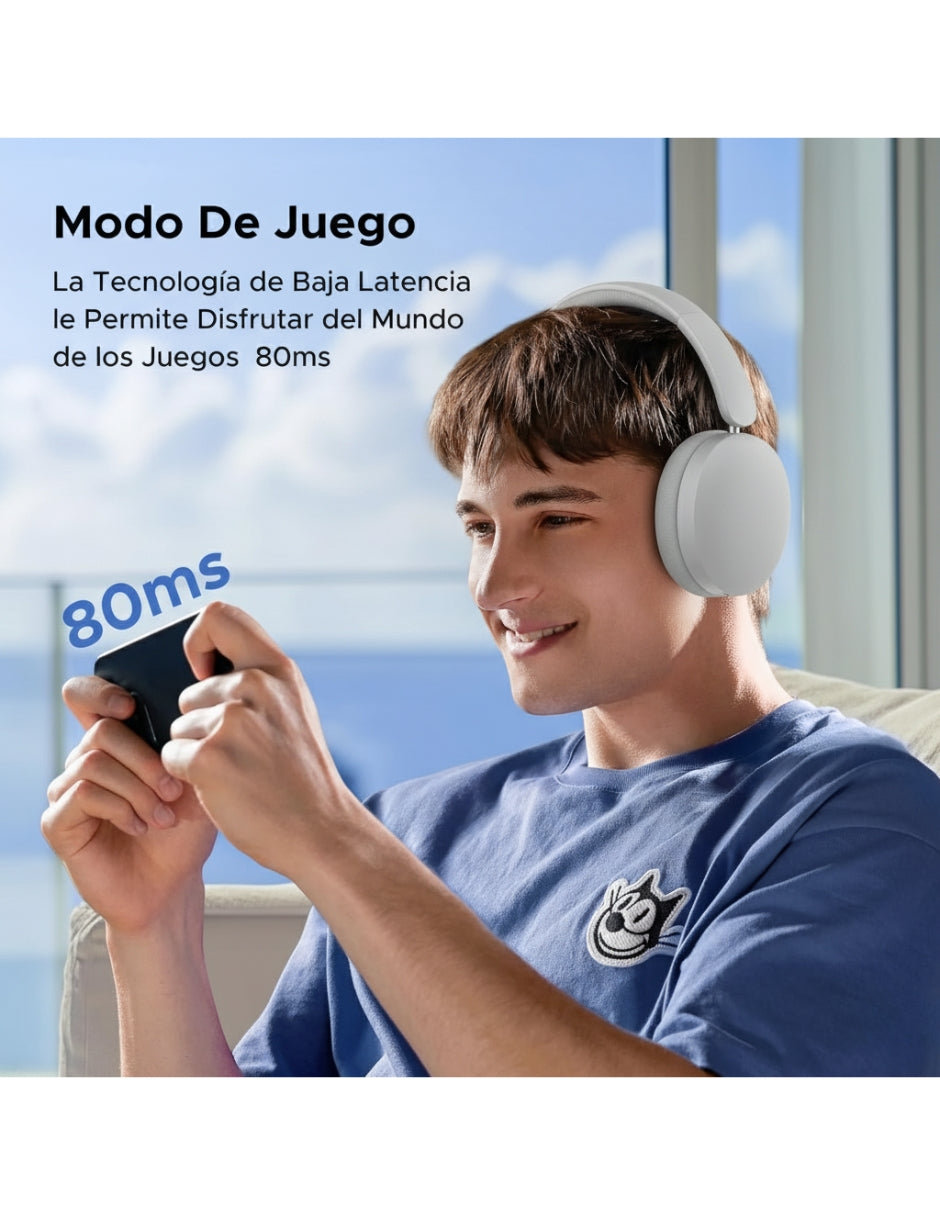 Audífonos Inalámbricos Ugreen Studio Max2 Gris 80H Batería, Audio 3D