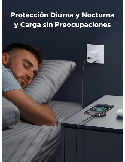 Cargador Magnético Qi2 Ugreen 15W Carga Rápida MagFlow