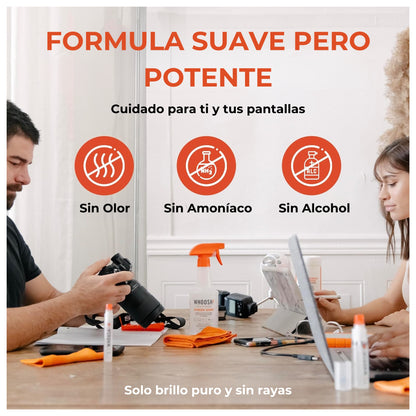 Spray Limpiador de Pantallas Whoosh! 500 ml Screen Shine Professional