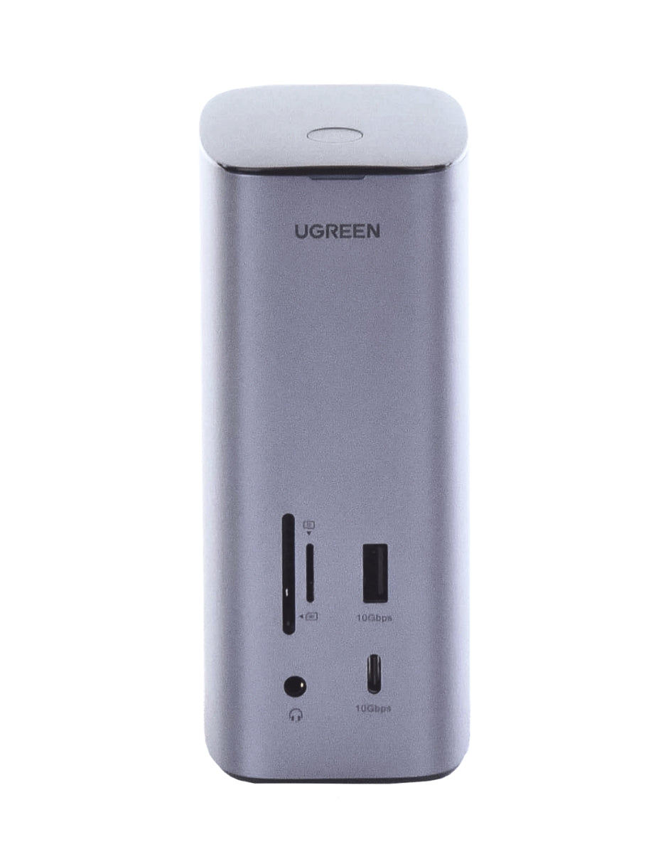 Docking Station USB C Ugreen 90325, 12 En 1, HDMI 8K/4K, DP, Ethernet, 100W PD