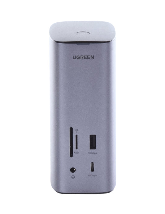 Docking Station USB C Ugreen 90325, 12 En 1, HDMI 8K/4K, DP, Ethernet, 100W PD