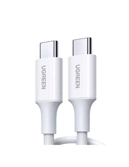 Cable Ugreen USB C a USB C 1m Carga Rápida 60W PD 480Mbps Blanco