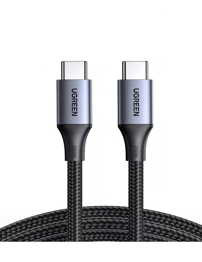 Cable Ugreen USB-C a USB-C, 240W PD 3.1, Carga Rápida 2m Chip E-marker