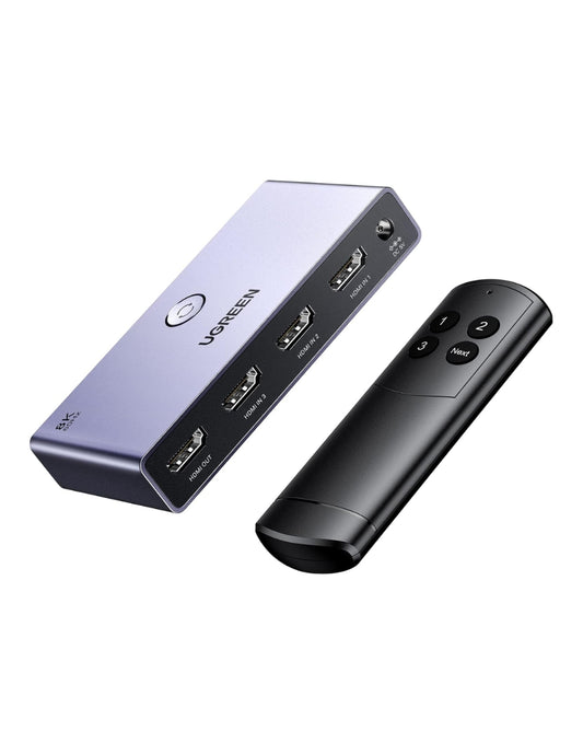 Switch HDMI UGREEN 3 Entradas 1 Salida 4K 60Hz / 8K 