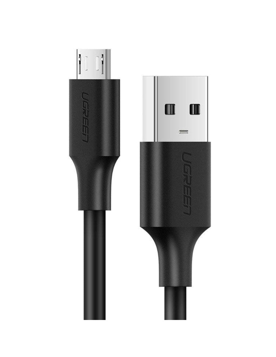 Cable USB A a Micro USB Ugreen 480 Mbps de 1 m color negro