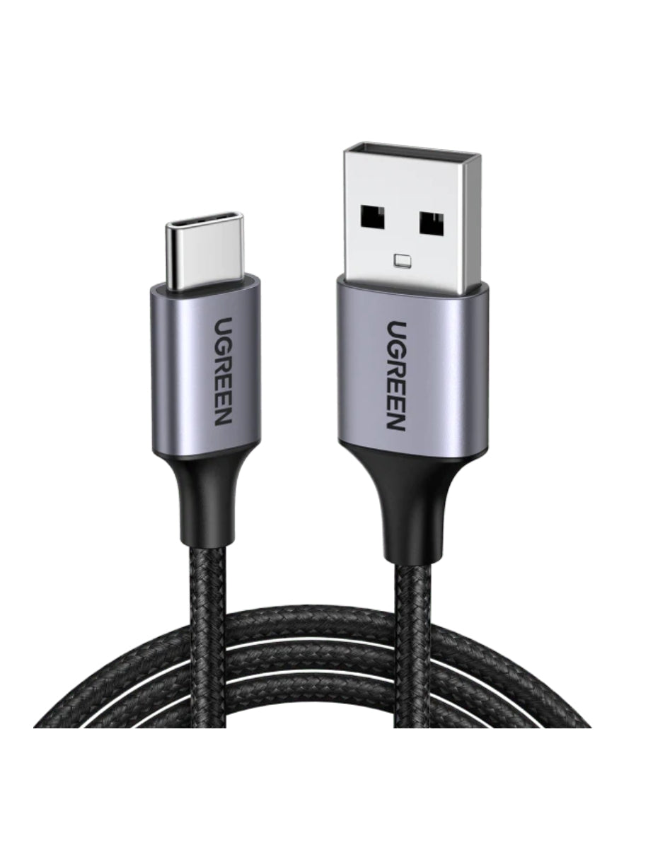 Cable USB-A a Tipo C Ugreen Reforzado con Nylón de 2m Negro
