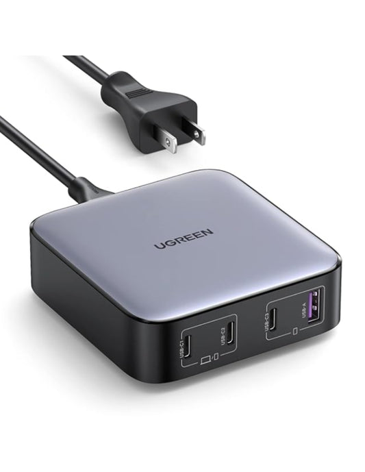 Estación de Carga UGREEN Nexode 100W GaN - Cargador de Escritorio 4 en 1