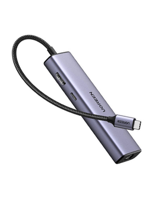 HUB USB-C 6 en 1 UGREEN 3 USB-A, 1 USB-C, HDMI 4K/30hz y Ethernet