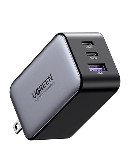 Cargador USB C UGREEN Nexode 65W GAN con 3 Puertos