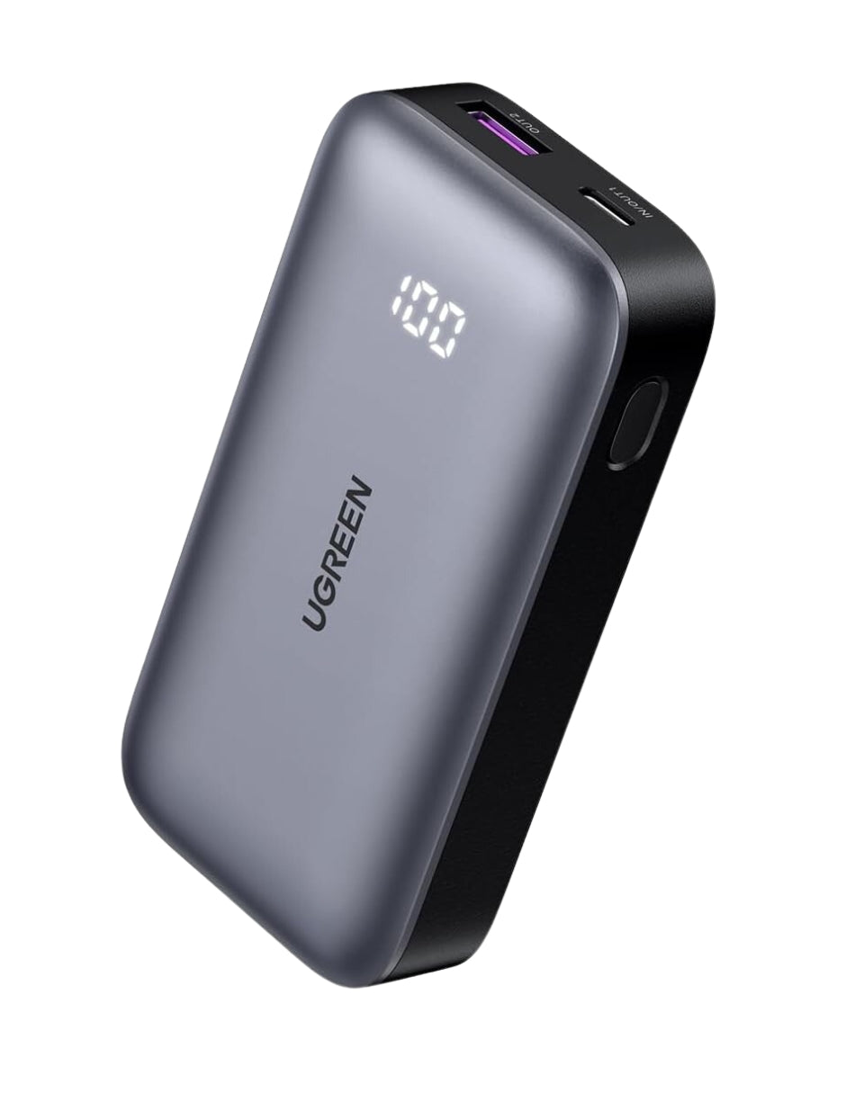 Power Bank Ugreen 10,000mAh USB-C de Carga rápida 30W  Negro