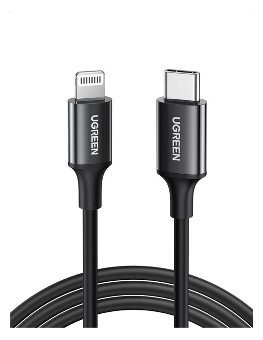 Cable Usb C a Lightning Ugreen MFI Carga Rápida 1m