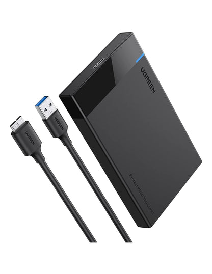 Carcasa para Disco Duro Ugreen USB 3.0 con UASP 2.5'' Negro