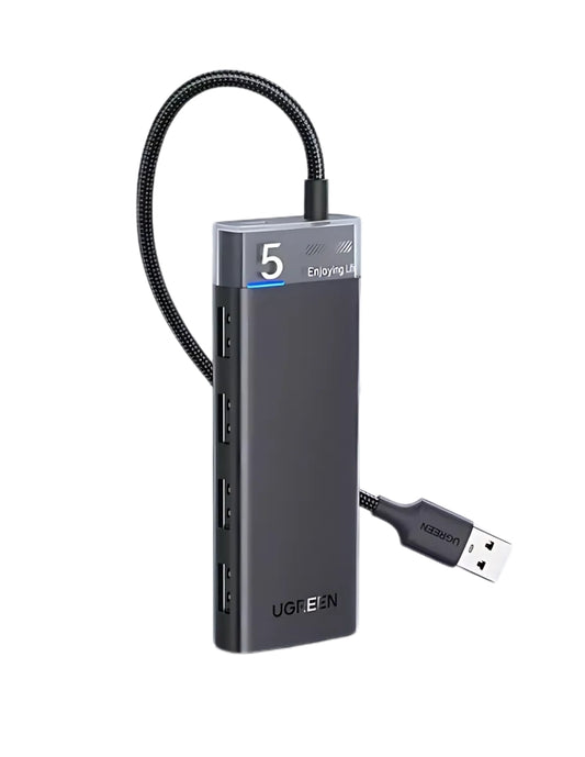 HUB USB-C 4 en 1 CM653 UGREEN USB-A 3.0 con indicador LED 5Gbps