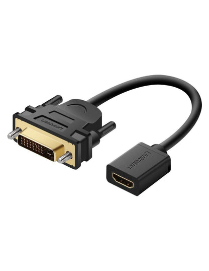Cable Adaptador Ugreen DVI-D (24+1) Macho A HDMI Hembra 1080P Bidireccional