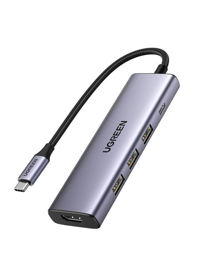 HUB USB-C 5 en 1 UGREEN 3 USB-A, 1 USB-C y HDMI 4K/30hz 5Gbps