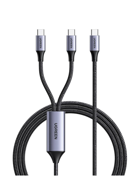 Cable USB-C a C en Y UGREEN 35087 1.5m Carga Rápida 100W