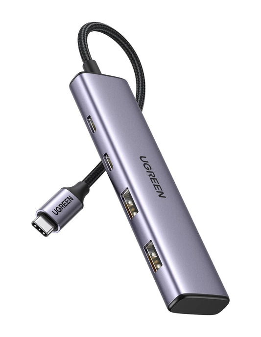 HUB USB-C 4 en 1 CM473 UGREEN 2 USB-A 3.0 y 2 USB-C 5Gbps