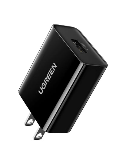 Cargador Ugreen de Carga Rápida 3.0 18W Negro