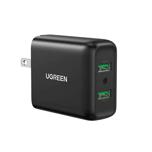 UGREEN Cargador 2 en 1 Carga Rápida 18W Negro