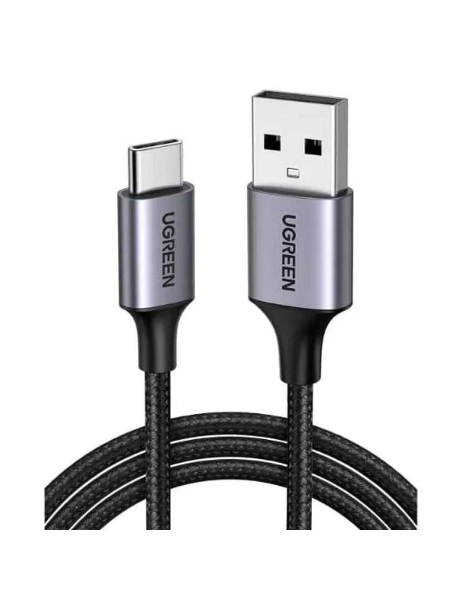 Cable USB A a USB C Ugreen 480 Mbps Reforzado de 1 m color negro