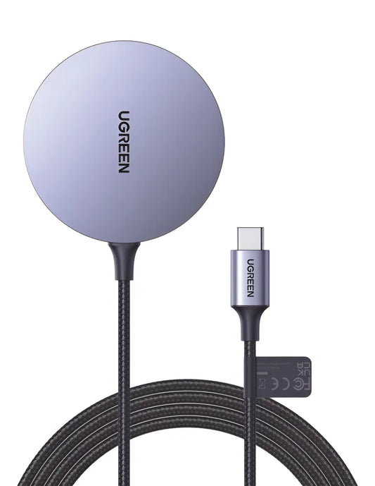 Cargador Inalambrico Ugreen 30233 Magnetico Magsafe 15w Gris