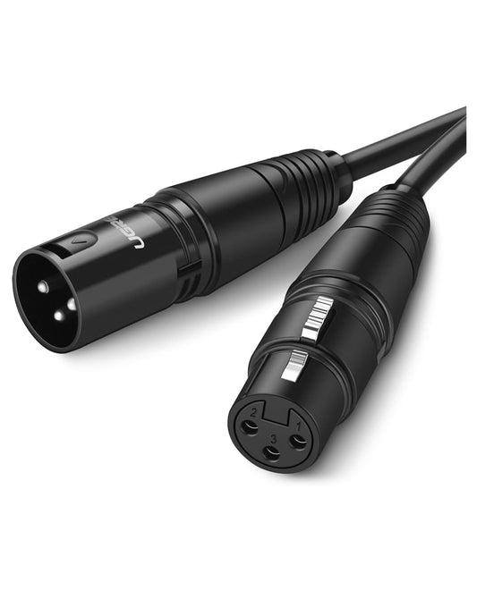 Cable Micrófono XLR Macho Hembra 5m Ugreen 20712 Canon Profesional
