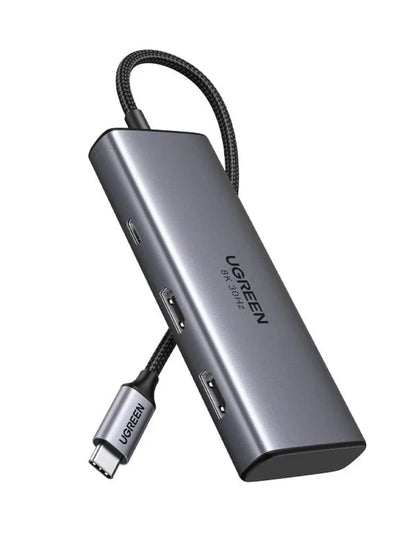 HUB USB-C 6 en 1 UGREEN 2 USB-A, 2 USB-C, 2 HDMI 4K/60hz