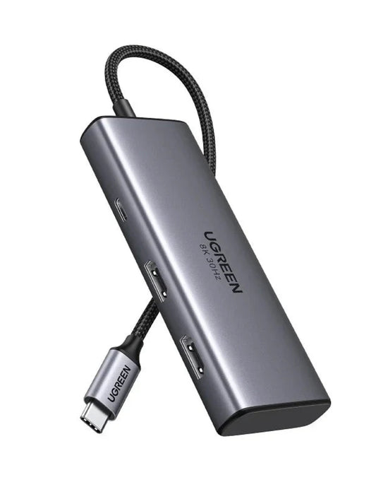 HUB USB-C 6 en 1 UGREEN 2 USB-A, 2 USB-C, 2 HDMI 4K/60hz