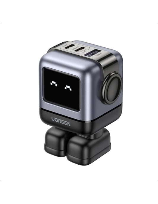 Cargador UGREEN Nexode 65W Tipo C Carga Rápida GaNRobot color negro