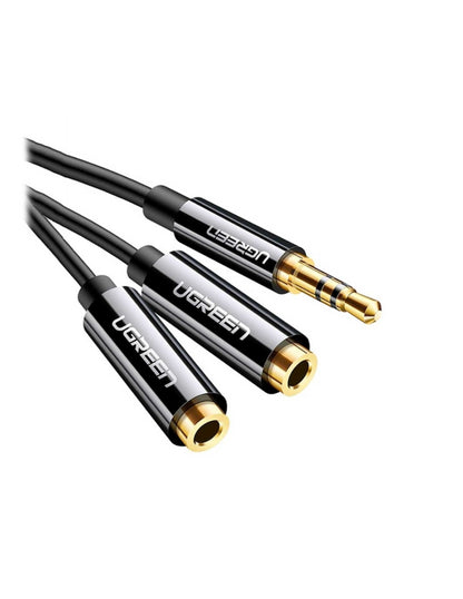 Cable Divisor Audio Ugreen Jack 3.5mm Macho A 2 Hembras Aux 20cm