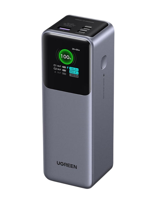 Power Bank Ugreen Nexode 25,000mAh de 200W Pantalla digital