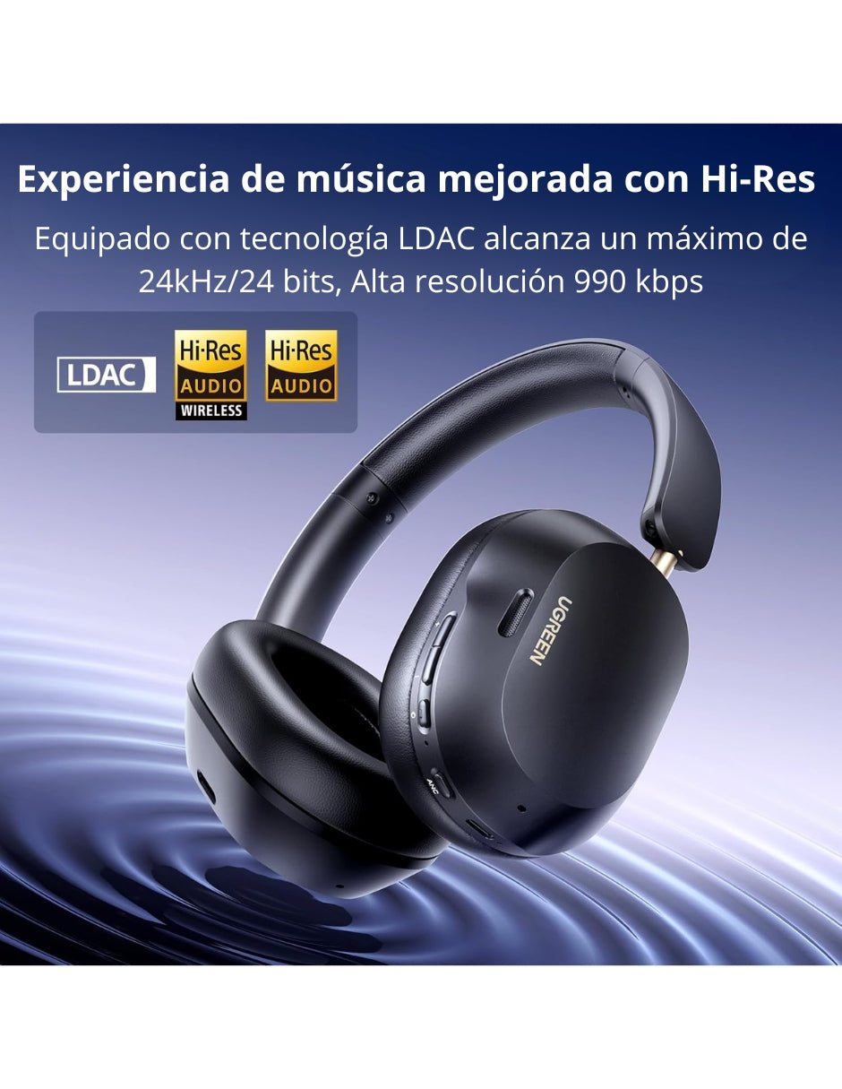 Audífonos de diadema inalámbricos HiTune Max5c UGREEN negros