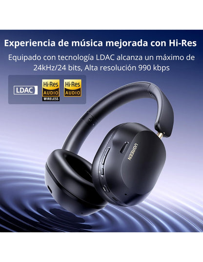 Audífonos de diadema inalámbricos HiTune Max5c UGREEN negros