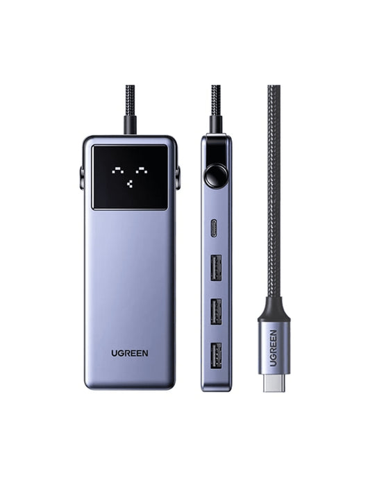 HUB 7 en 1 UGREEN UNO 3 USB-A, 2 USB-C, 1 HDMI 4K/60hz y Ethernet