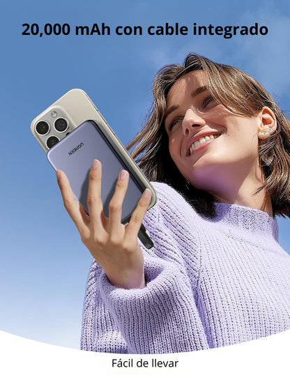 Power Bank Ugreen Nexode 20,000mAh USB-C PD 20W Gris