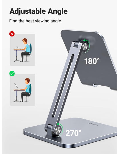 Soporte Ugreen Aluminio Plegable Multiángulo Para Tablet Celular