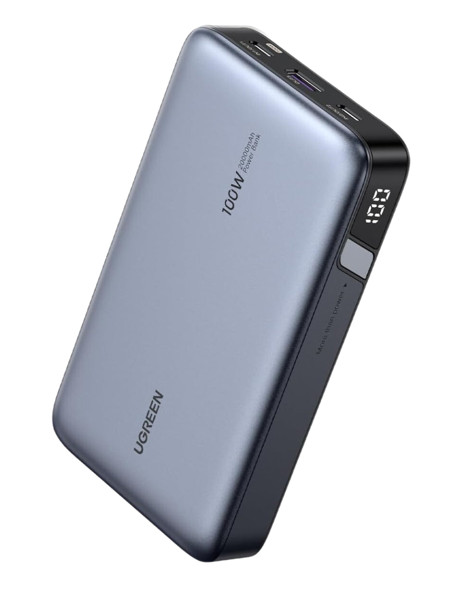 Power Bank Ugreen 20,000 mAh de 100W con pantalla digital