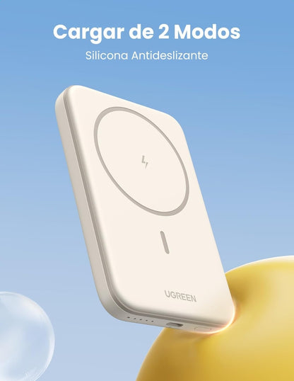 Power Bank Ugreen MagSafe Mini 5000mAh USB C 15W Blanco