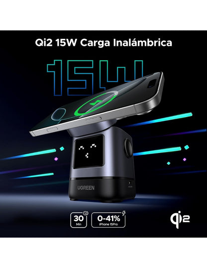 Cargador Inalámbrico Magsafe Ugreen Uno Qi2 15w Robot 45775