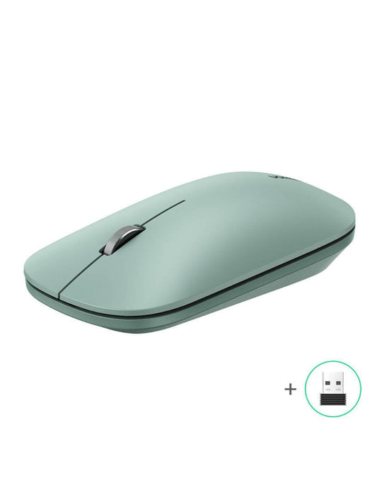 Mouse Inalámbrico Silencioso Ugreen MU001 Verde 4000 DPI Ergonómico