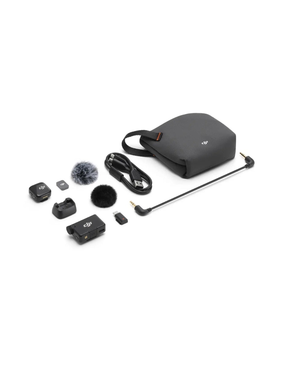 Micrófono Inalámbrico DJI Mic Mini DM3004 (1 TX + 1 RX) Profesional